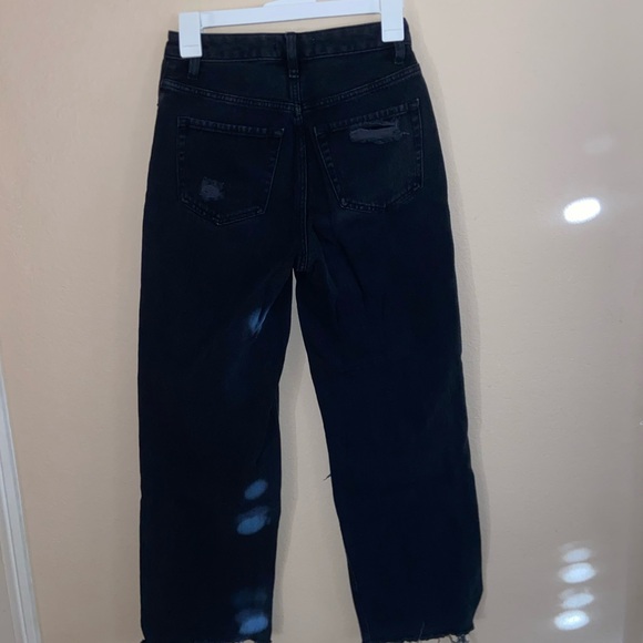 Pacsun pants black denim bottoms y2k fashion street wear vintage boyfriend jeans - Picture 3 of 13